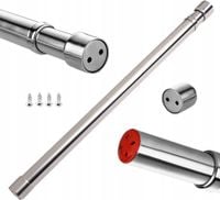 DRĄŻEK KARNISZ TELESKOPOWY ROZPOROWY METALOWY 67-120cm + GRATIS