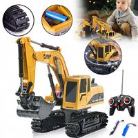 2,4 GHZ ZDALNIE STEROWANA KOPARKA DZIECIĘCY ZABAWKA TRAKTOR RC ZE ŚWIATŁAMI