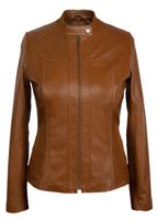 Damska Skórzana kurtka "Róża" zapinana na zamek Rozmiar odzieży XL