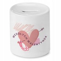 Skarbonka Prezent Walentynki Wesołych Walentynek Z Nadrukiem Ze Zdjęciem