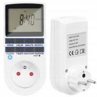 PROGRAMATOR CZASOWY ELEKTRONICZNY Z LCD 230V 16A WŁĄCZNIK WYŁĄCZNIK TIMER