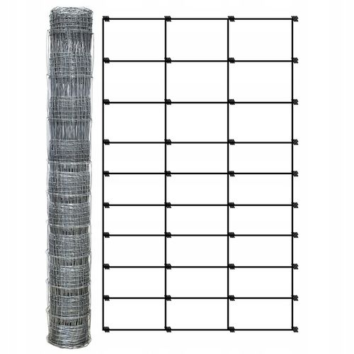 SIATKA LEŚNA 150/10/30 L - rolka 50m OCYNKOWANA do pola sady lasy budowa na Arena.pl