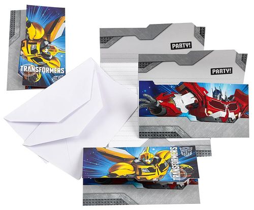 Zaproszenia Transformers 6 szt na Arena.pl