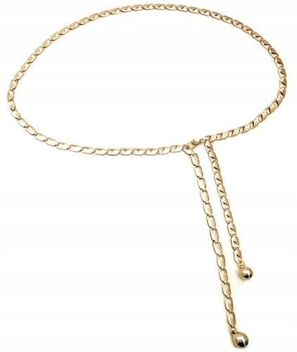 Złoty Łańcuch Pasek Do Sukienki Ozdobny Łańcuszek na Arena.pl