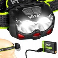 LATARKA CZOŁOWA LED CZOŁÓWKA HYBRYDOWA AKUMULATOROWA USB-C 500lm PRO