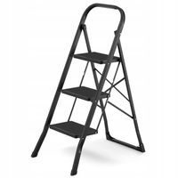 Drabina domowa lekka składana stalowa drabinka schodki 3 stopnie HIGHER CZ