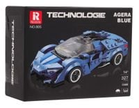 Zestaw Klocków Auto Sportowe Niebieskie 327El.