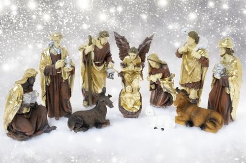 Elegancki Zestaw Figur do Szopki Bożonarodzeniowej Idealny Prezent 11el.10c na Arena.pl
