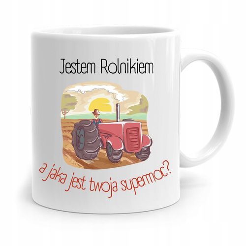 Dla Rolnika Kubek Na Prezent Jestem Rolnikiem Z Nadrukiem Ze Zdjęciem na Arena.pl