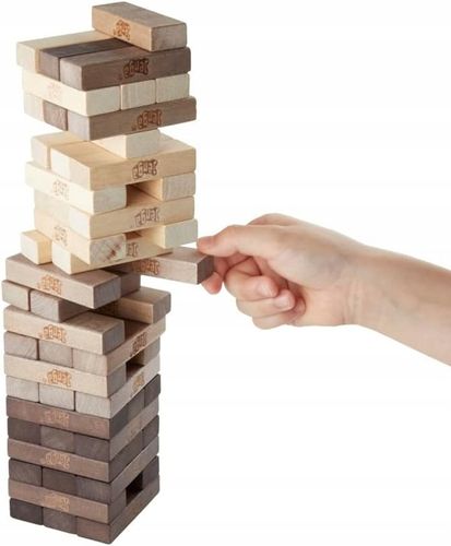 GRA JENGA ORYGINALNA HASBRO RUSTIC chwiejąca wieża gra zręcznościowa +6 lat na Arena.pl