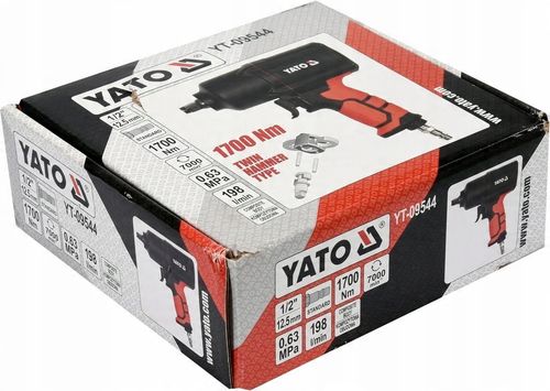 Klucz pneumatyczny UDAROWY do kół 1700Nm 1/2'' 7000obr/min YATO na Arena.pl