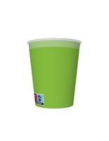 KUBECZKI PAPIEROWE POL-MAK 8SZT 250ML JASNY ZIELONY