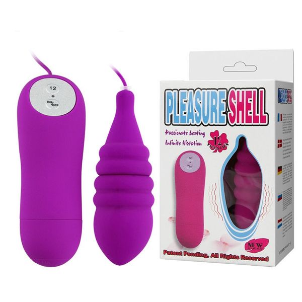 Fioletowe Wibrujące Jajeczko Pleasure Shell zdjęcie 1