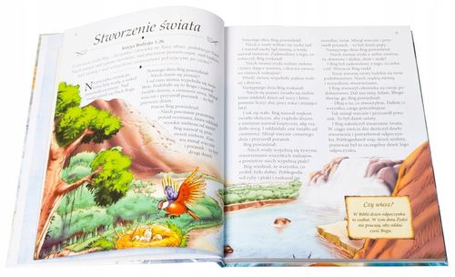 BIBLIA NA KOMUNIĘ DLA DZIECI PREZENT NA CHRZEST PAMIĄTKA Z GRAWEREM na Arena.pl