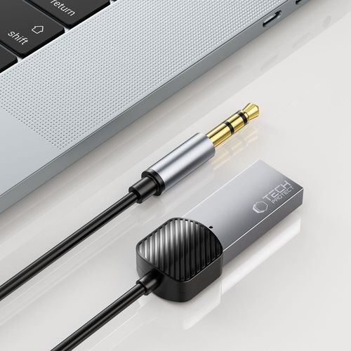 TECH-PROTECT ULTRABOOST BLUETOOTH AUX AUDIO ADAPTER CABLE GREY na Arena.pl