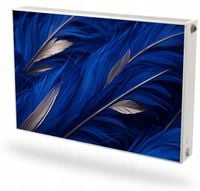 Mata magnetyczna magnes na grzejnik kaloryfer na wymiar GRANATOWE PIÓRA