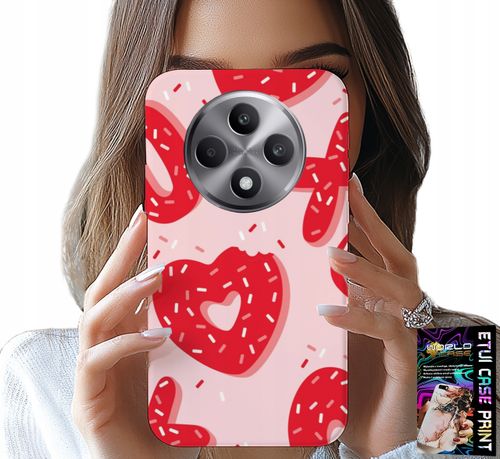 ETUI DO OPPO RENO12 F / 12FS 5G - KOBIECE, MODNE WZORY XOXO SERCE + SZKŁO na Arena.pl