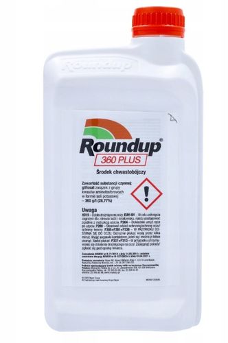 ŚRODEK NA CHWASTY ROUNDUP 360 PLUS GLIFOSAT RANDAP 1L CHWASTOBÓJCZY MOCNY na Arena.pl