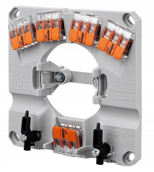 PUSZKA GNIAZDO DO PODŁĄCZEŃ AGD KUCHENEK INDUKCJA 400V 3F 5x WAGO 6mm2 zdjęcie 3