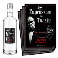 Naklejki na butelki Wódkę urodzinową na urodziny 18 20 30 40 50 60 70 -8szt