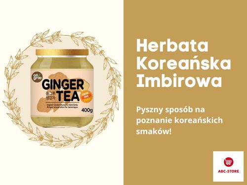 Herbata koreańska instent z imbirem ginger tea konfitura marynata 400g na Arena.pl