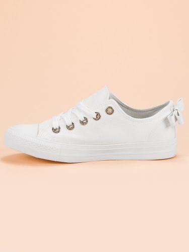 BIAŁE NISKIE TRAMPKI Rozmiar - 38 na Arena.pl