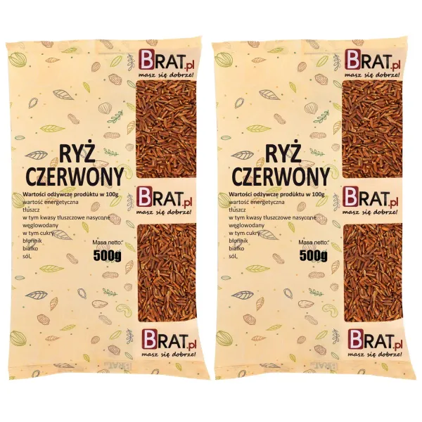 Ryż czerwony 1kg (2x500g) zdjęcie 1
