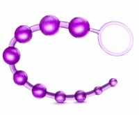 blush novelties b yours basic beads fioletowe - elastyczny model 32,3 cm