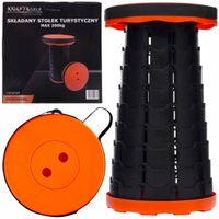 Stołek teleskopowy turystyczny krzesło wędkarskie składane KD10747