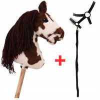 2 x HOBBY HORSE ZESTAW A3 DUŻY KONIK + WODZE + KANTAR PREZENT DLA DZIECKA