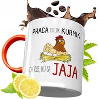 Kubek Pomarańczowy Zabawne Śmieszne Na Prezent