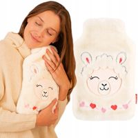 SOXO termofor lama duży gumowy w pokrowcu 1,8L prezent dla dziewczyny