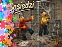 Puzzle tradycyjne - Sąsiedzi - Pat i Mat
