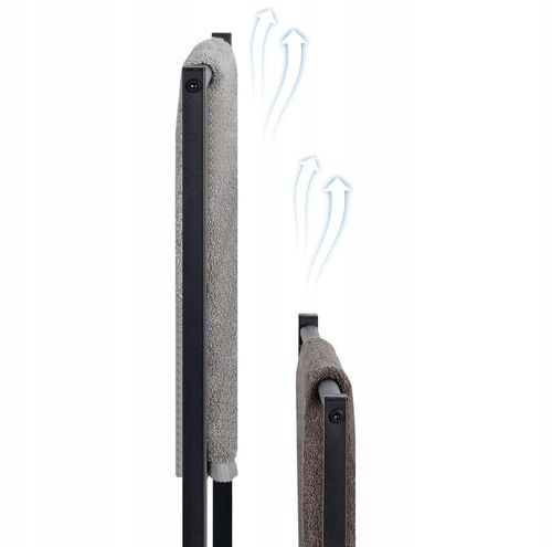 WIESZAK STOJAK NA RĘCZNIKI STOJĄCY PODŁOGOWY ŁAZIENKOWY METALOWY 2 RAMIONA na Arena.pl