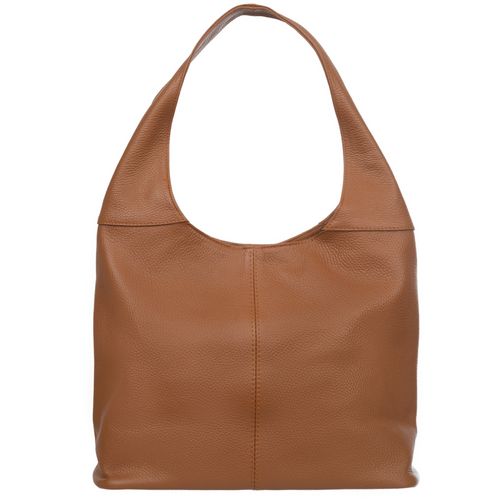 VERA PELLE torebka damska skórzana worek na ramię V708 camel na Arena.pl