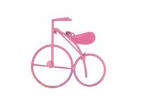 Piękna Mega Stylowa Broszka Rower Wisiorek Różowa