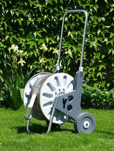 WÓZEK ALU WĄŻ OGRODOWY 4-WARSTWOWY 1/2 50 METRÓW BEST POLSKA ZRASZACZ KPL zdjęcie 3