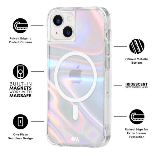 Etui do iPhone 15/14/13, Case-Mate Soap Bubble, MagSafe, Case, Cover na Arena.pl