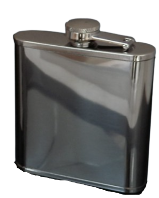 Elegancka Piersiówka Gentelo 180 ml ze Stali Nierdzewnej Srebrna- Gentelo na Arena.pl