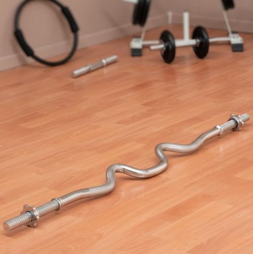 MAXXIVA Zakrzywiony dwuręczny gryf SZ, 120 cm, srebrny na Arena.pl