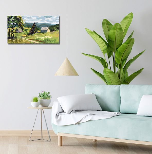 Obraz 60x30cm Bujna Wieś zdjęcie 2