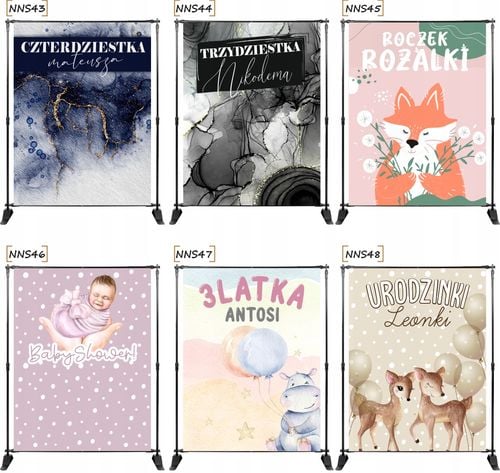 TŁO ścianka FOTO osiemnastka DESKI + imię na Arena.pl