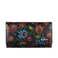 Duży portfel damski BajuBaj ze skóry licowej z biglem PD1602s169 RFID