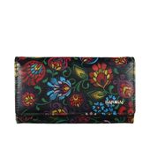 Duży portfel damski BajuBaj ze skóry licowej z biglem PD1602s169 RFID