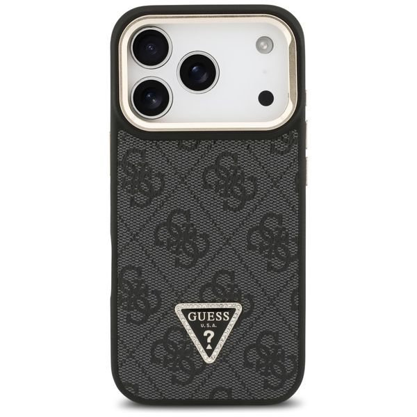 etui guess 4g pu triangle logo & stand   camera magsafe do iphone 17 zdjęcie 3