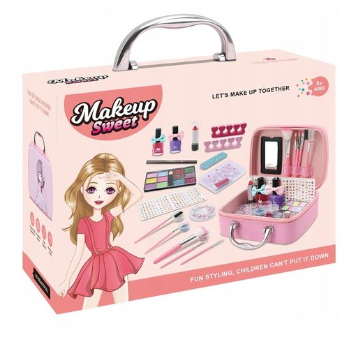 KUFEREK Z KOSMETYKAMI DO MAKIJAŻU MAKE UP DLA DZIECI I LAMPA UV DO PAZNOKCI na Arena.pl