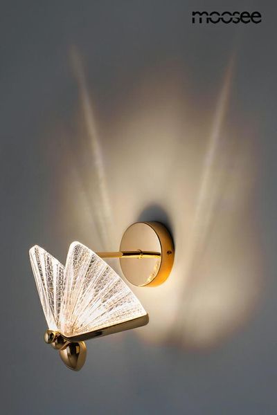 MOOSEE lampa ścienna BUTTERFLY M złota zdjęcie 2