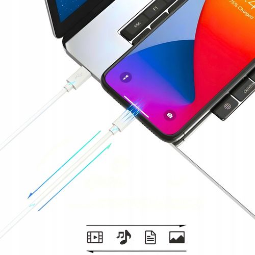 KABEL USB-C LIGHTNING PD 20W 3A DO IPHONE 13 11 APPLE 1m SZYBKIE ŁADOWANIE na Arena.pl