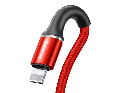 Baseus Kabel Halo Data USB - Lightning 2.4A 50 cm red na Arena.pl