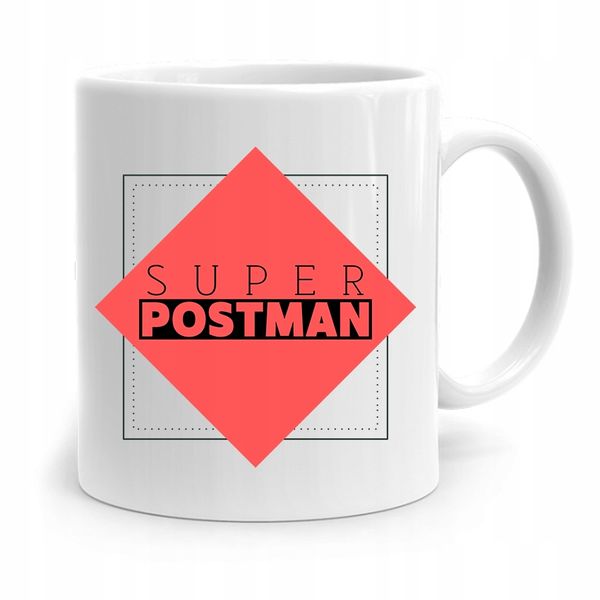 Kubek Prezent Dla Listonosza Super Postman Z Nadrukiem Ze Zdjęciem zdjęcie 1